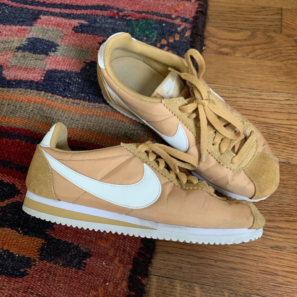 Gold Nike Cortez size 7